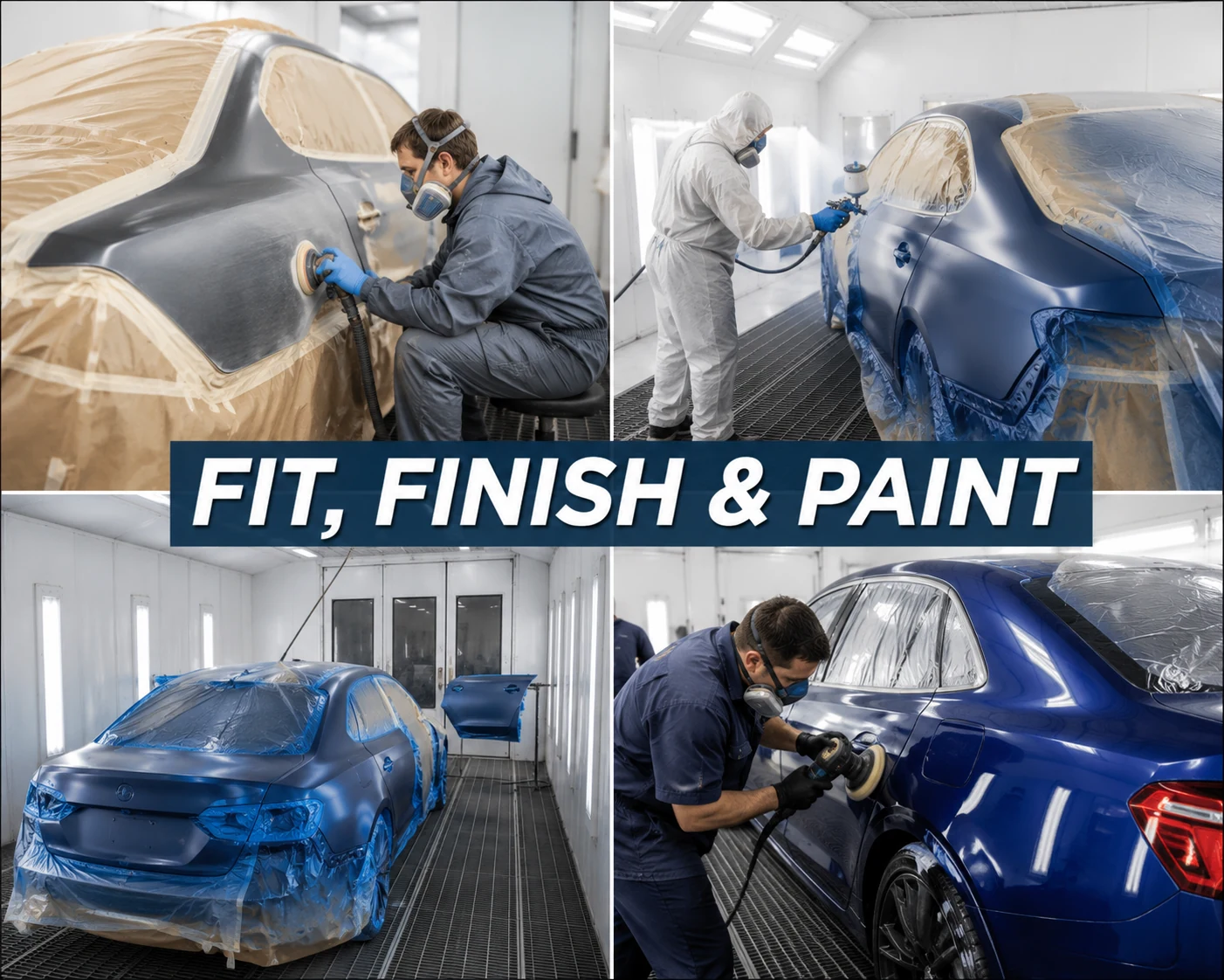 909 body preparation, fit, finish and paint work